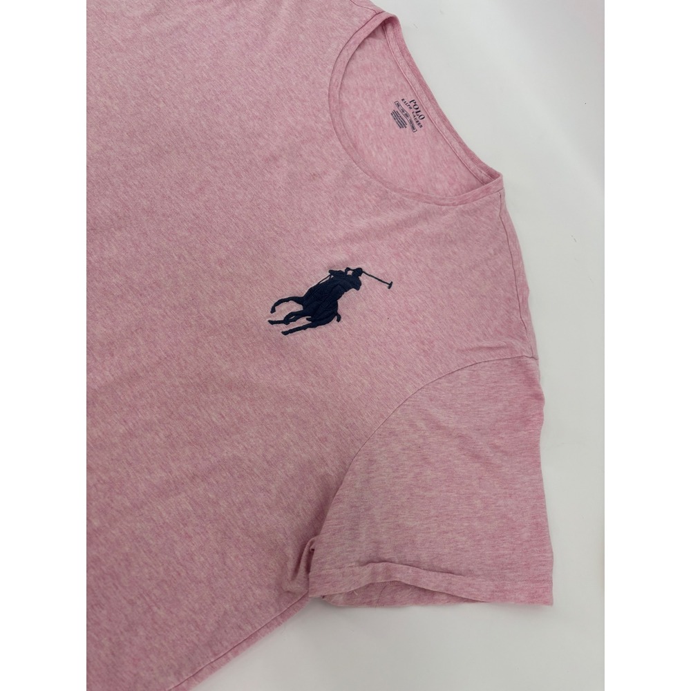 Polo Ralph Lauren Mens XXL Big Pony Heather Pink T-Shirt 710697554014